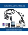 ADSDIA 3.1Amp Waterproof Motorcycle Dual USB Charger Kit SAE to USB Adapter Cable Phone Tablet GPS Charger